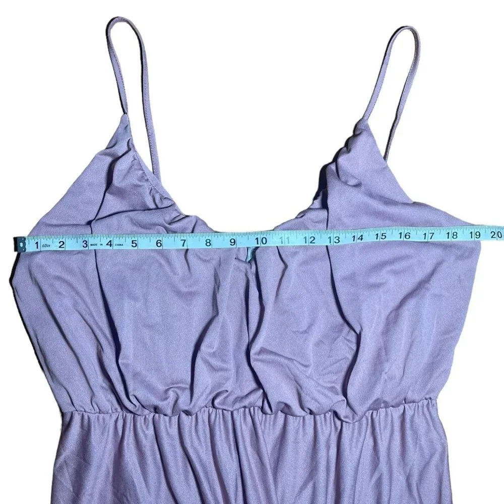 NWT ASOS Cami Plunge Rose Maxi Dress